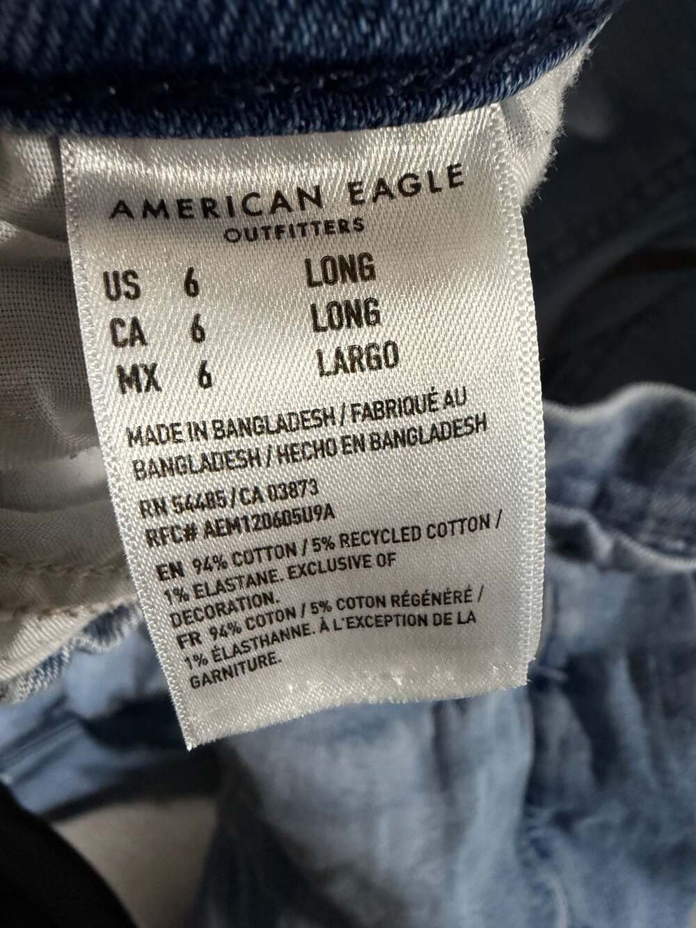American Eagle Women's Light Wash Wide Leg Denim Jeans - Picture 8 of 8